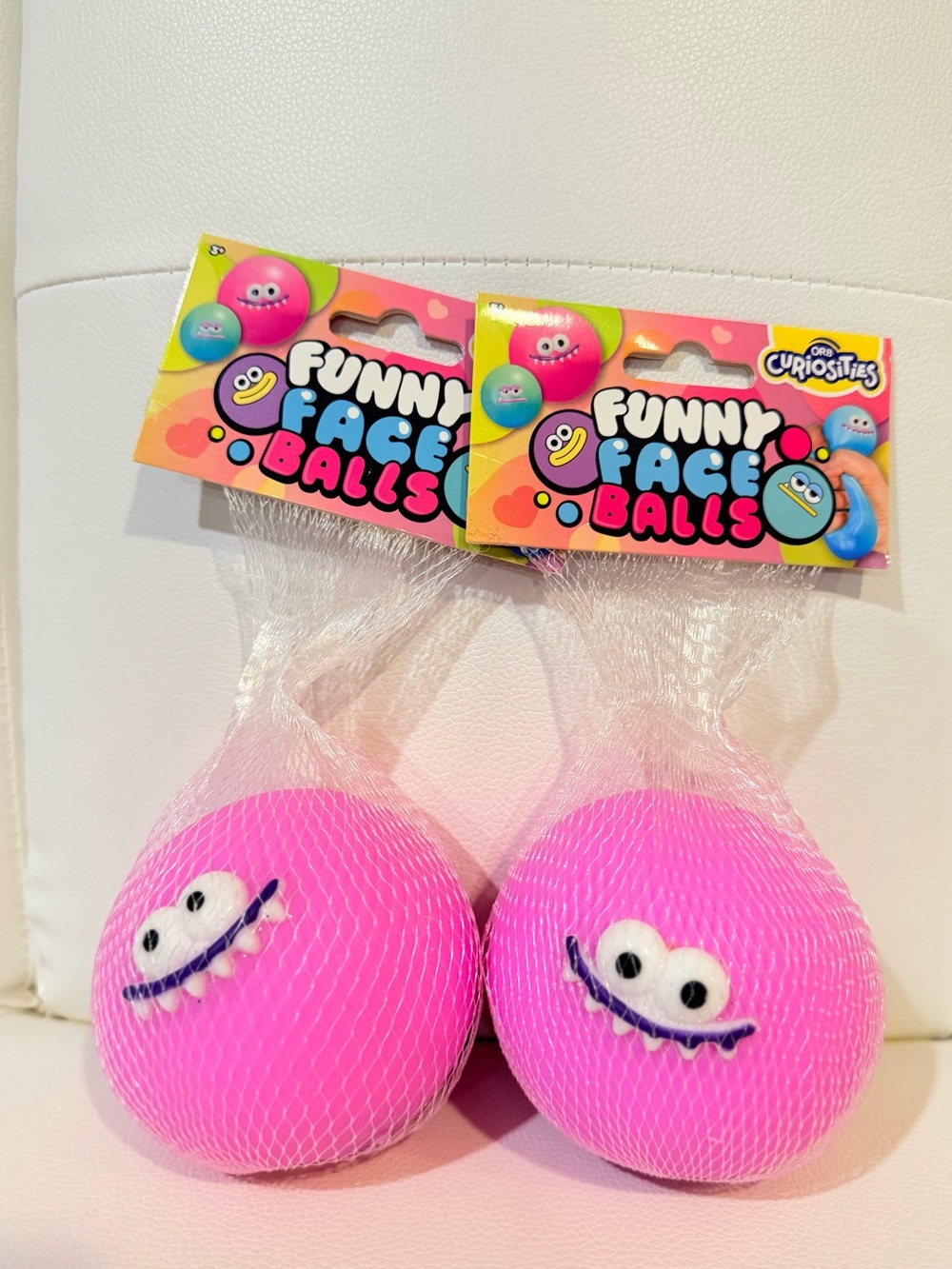 Orb Curiosities Funny Face Balls Squishy 2x